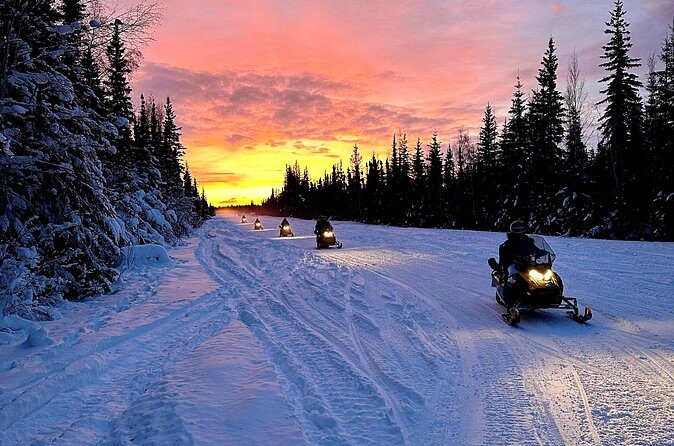 1 Hour Fairbanks Guided, Double Rider, Snowmobile Adventure - Safety Brief + Practice Ride: How They Build Confidence