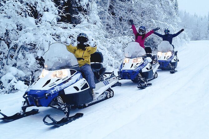 Alaska Snowmobile Adventure Tour - Stop 2: Chena River Lakes Recreation Area—frozen lakes, river crossings, and wildlife time