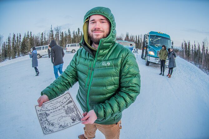 Arctic Circle Aurora Drive Adventure - Stop-by-stop: Dalton Highway signs, trading posts, and the Yukon River break
