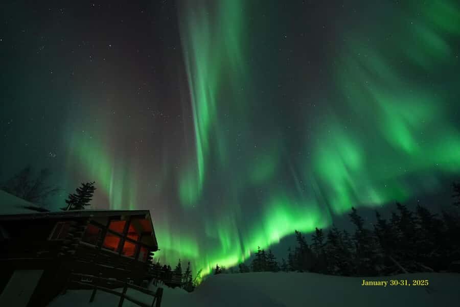Fairbanks: Aurora Husky Lodge Aurora Viewing Tour - The ridge-top viewing spot and the reality of Northern Lights