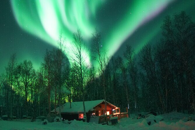 Northern lights and Aurora Photgraphy with Warm Geodesic Dome - Bonfire warmth: the part you’ll remember most