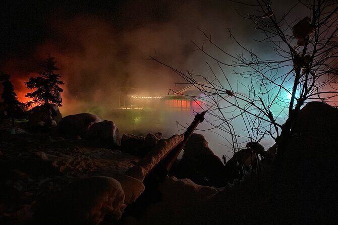 Northern Lights at Chena Hot Springs - The Chena Hot Springs block: 4 hours to warm up