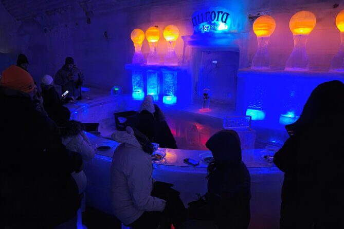 Spectacular Hot Spring Experience with Northern Lights - Stop 2: The Ice Museum tour and Ice Bar choices